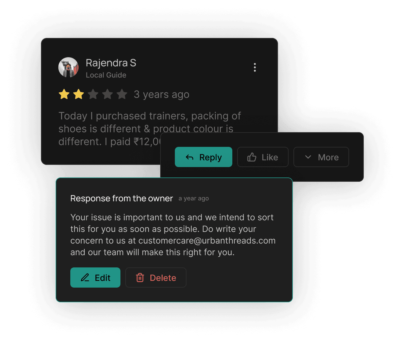 Reply to review